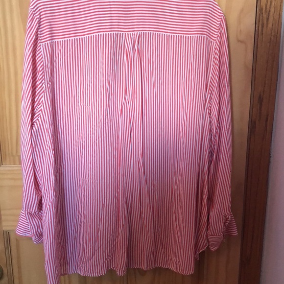 Elaine rose red/white stripes top - Picture 4 of 4